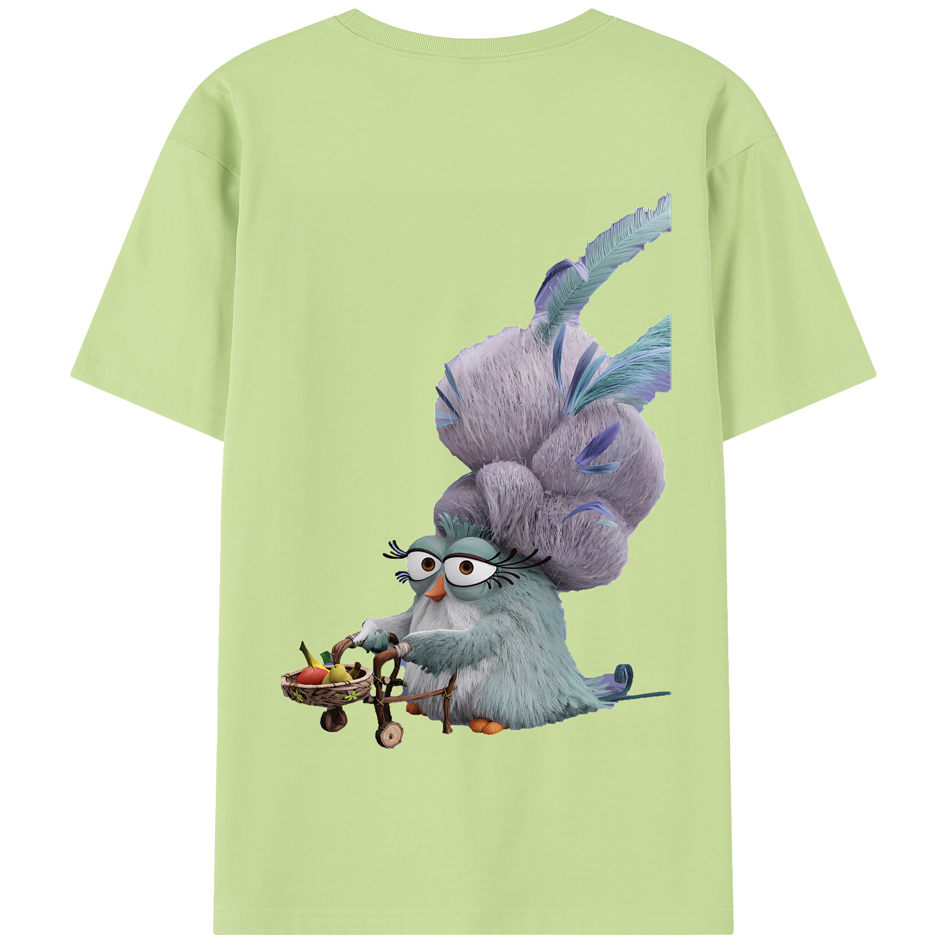 （画像用） Angry Birds アングリーバード 綿100％半袖Tシャツ（背面プリント）